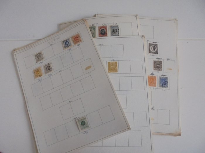 verschillende landen van de wereld 1854/1930 - collection of hundreds of old stamps from various countries of the world, cancelled and mint*.