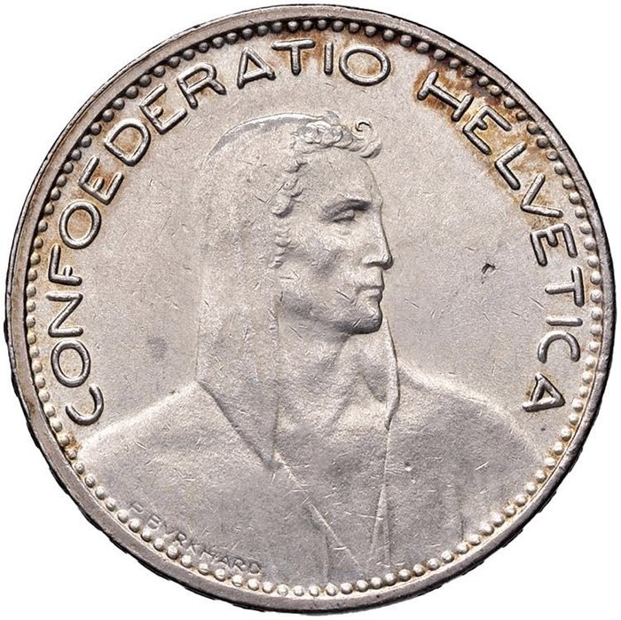 Switzerland. 5 Francs 1923 B Bern