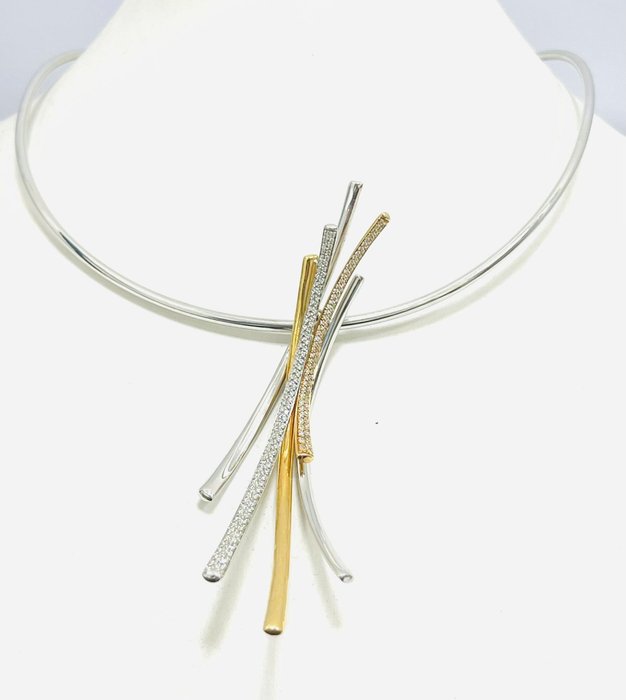 Bibigì - Halskette mit Anhänger Weißgold Diamant 