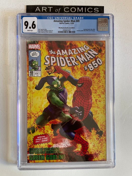 The Amazing Spider-Man #49 - (Amazing Spider-Man #850) - MikeMayhewStudio.com Variant Edition - Amazzing Spider-Man #250 Cover Hommage - CGC Graded 9.6 - Extremely High Grade!! - White Pages!! - Softcover - First edition - (2020)