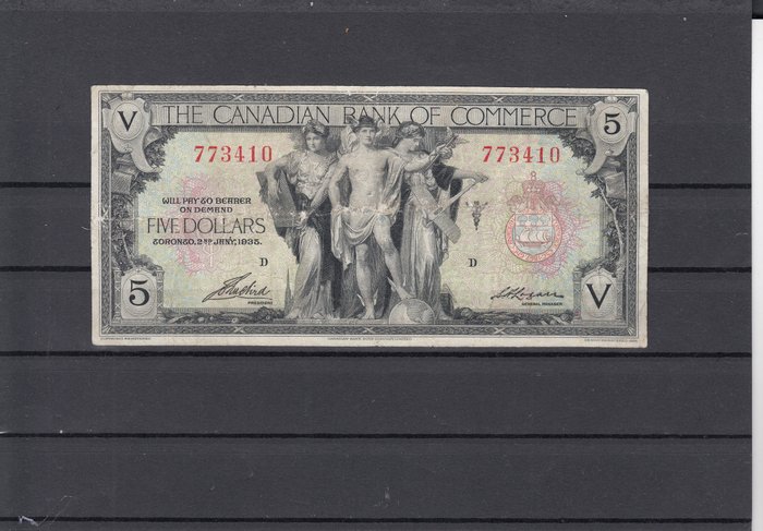 Canada - 5 Dollars 1935 - Pick S965Ad