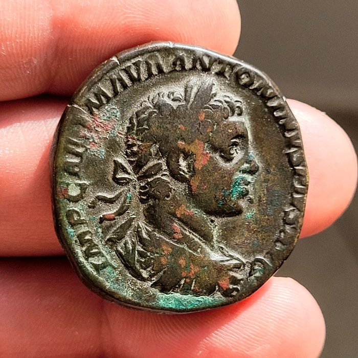 Roman Empire. Elagabalus (AD 218-222). Æ Sestertius,  Rome, AD 221