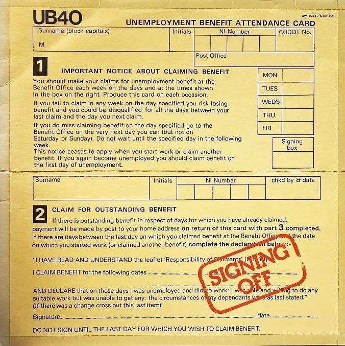 UB40 - Signing Off / Special  Rare Japan Release - LP Album - Japanse persing - 1980/1980