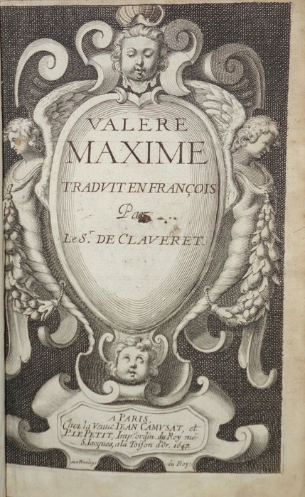 Valère Maxime - Claveret - Valère Maxime - 1647