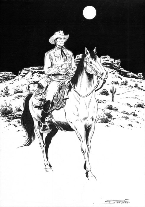 Elisabetta Barletta - illustrazione originale "Tex Willer" (2022)