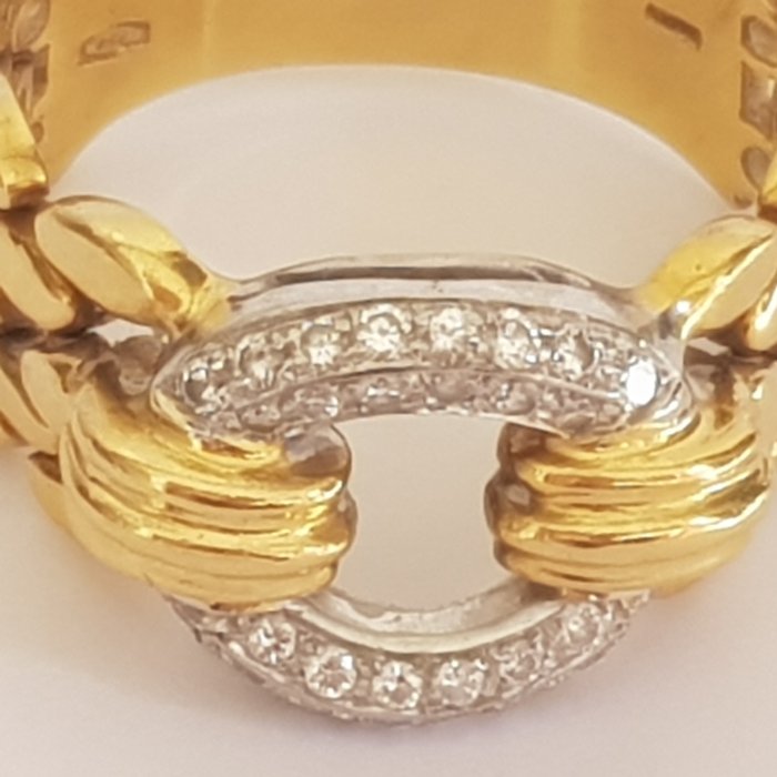 Preview of the first image of 18 kt. Gold, White gold, Yellow gold - Ring Diamond.