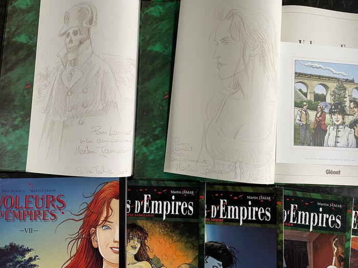 Voleurs d' Empires T1 à T7 + ex-libris + 2x dédicace - 7x C - Série complète - Prima edizione - (1993/2002)