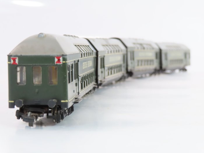 Piko/Schicht H0 - Train unit - 4-part drawn double-deck train set - DR (DDR)