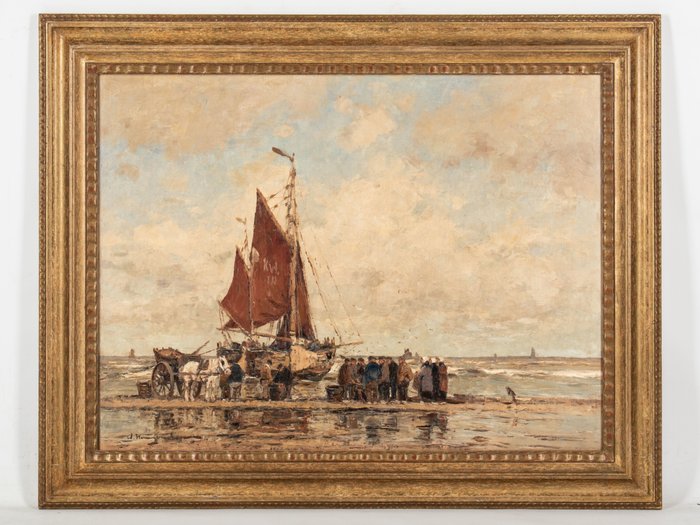 Image 2 of Wilhelm Hambüchen (1869-1939) - Katwijk aan zee