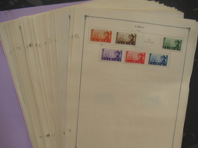 World - Advanced stamp collection including Italy, Greece.