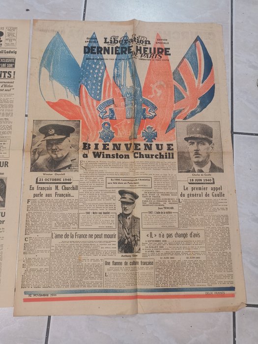 Libération - Derniere heure de paris - 1944/1945