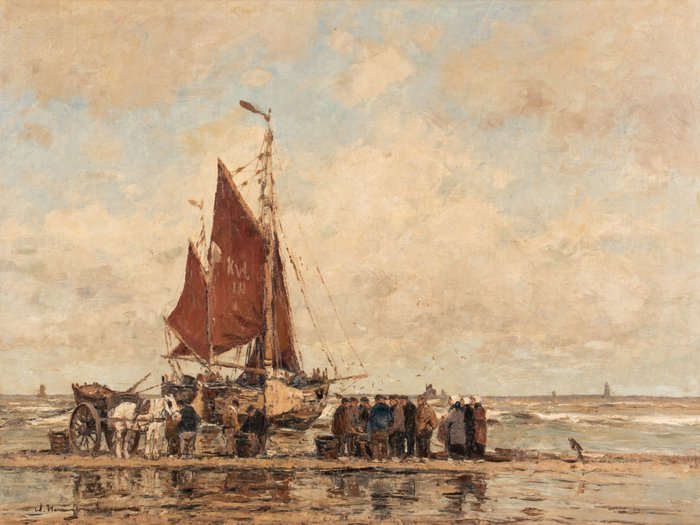 Preview of the first image of Wilhelm Hambüchen (1869-1939) - Katwijk aan zee.