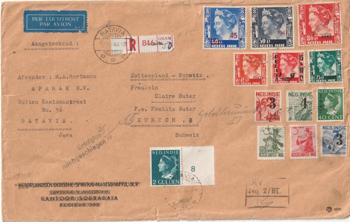 Nederlands-Indië - Extensive collection of entire postal items