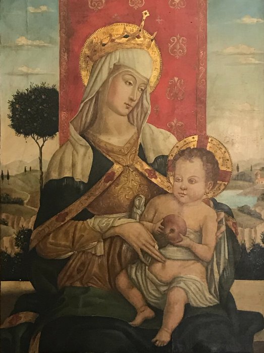 Carlo Crivelli, da (XIX) - Madonna con Bambino