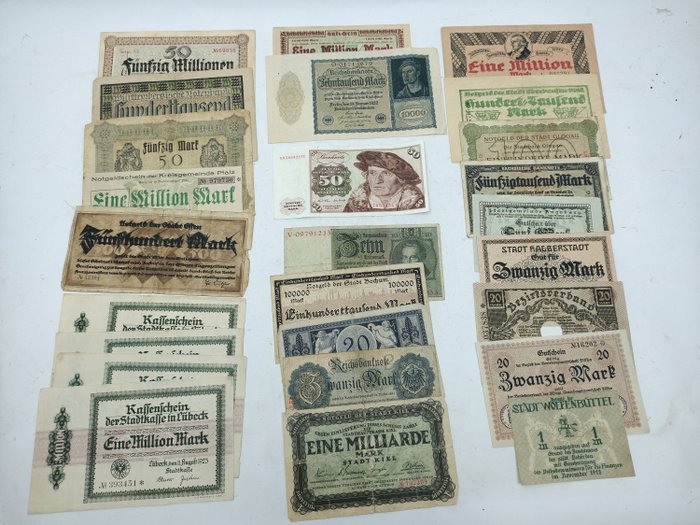 Germany - 26 Banknotes - Various dates