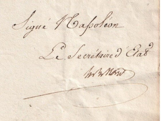 Napoleon Bonaparte - Invitation originale sacre - 1804