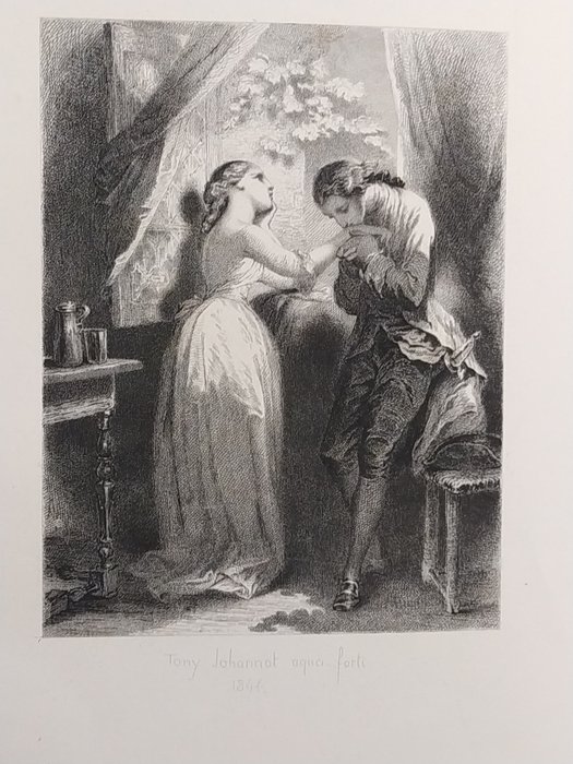 Goethe / Tony Johannot, George Sand, Pierre Leroux - Werther [10 eaux fortes de Tony Johannot] - 1845