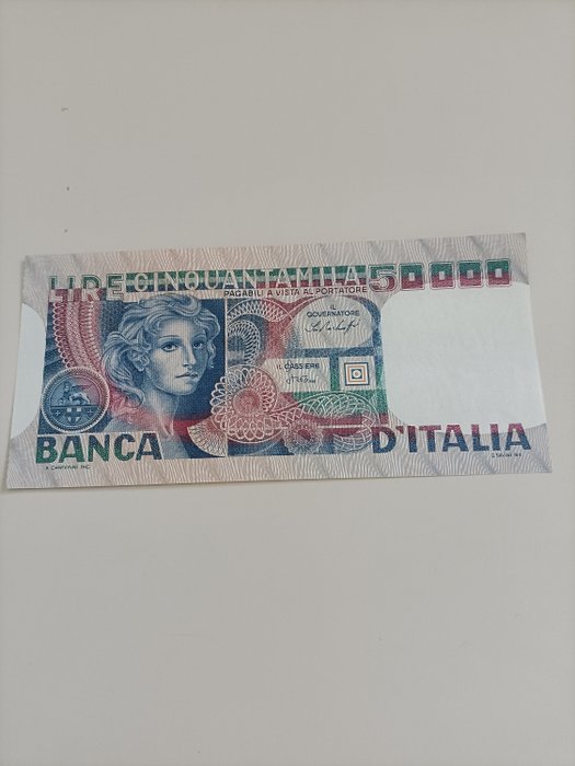 Italië - 50.000 Lire 20/06/1977 "Volto di Donna" - Gigante BI 79A; Pick 107a