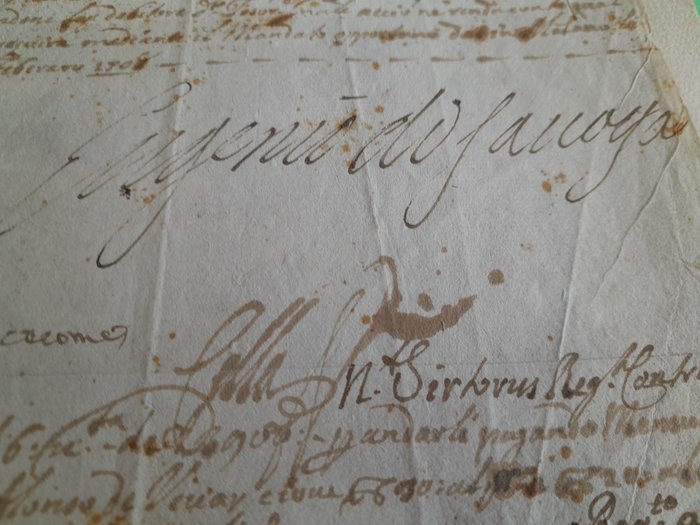 Eugen of Savoy - Letter signed  (autograph signature) - 1708