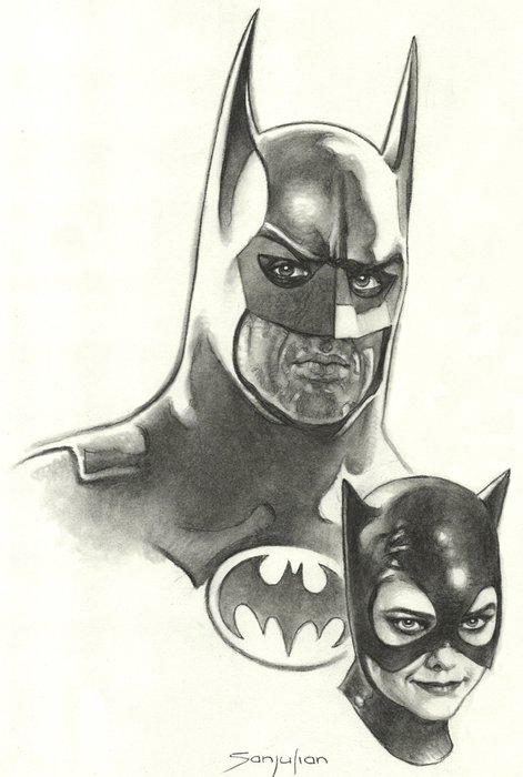 Sanjulian, Manuel - Batman/Catwoman - Original Drawing - Signed - Original Art - (2022)