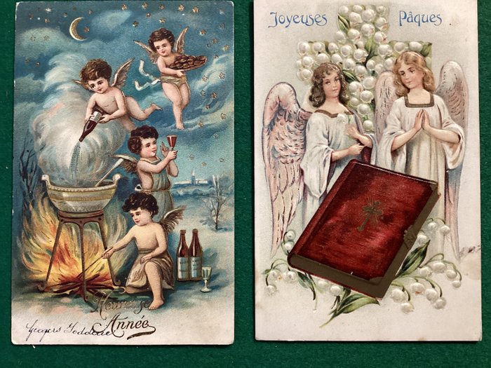 Belgium - Christmas, Easter - Postcards (Collection of 36) - 1900-1940