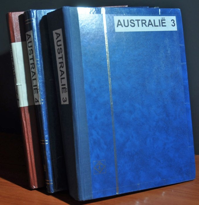 Australien - A stock to modern with numbers in various stock books.