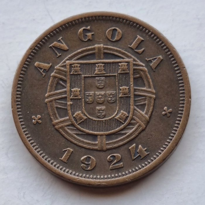 Angola portugais. Republic. 50 centavos 1924 - Escassa