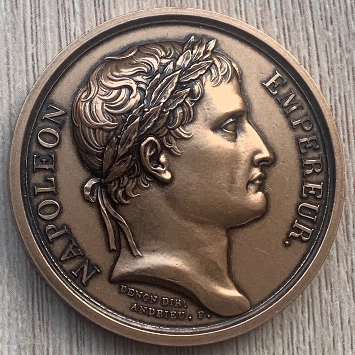 Francia. Bronze medal "Napoleon Empereur. Le Senat et le Peuple"