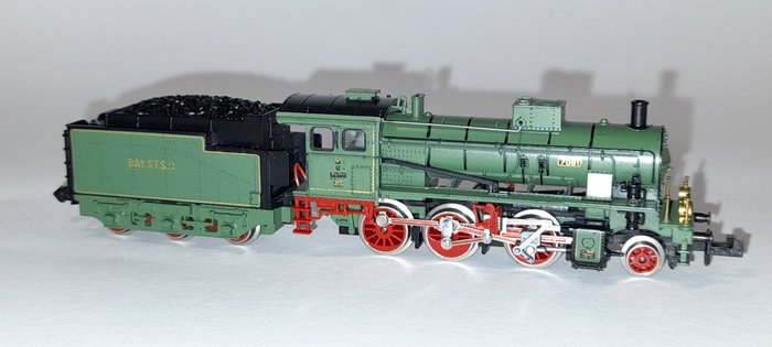 Trix N - 2426 - Locomotive à vapeur avec wagon tender - G3/4 - K.Bay.Sts.B