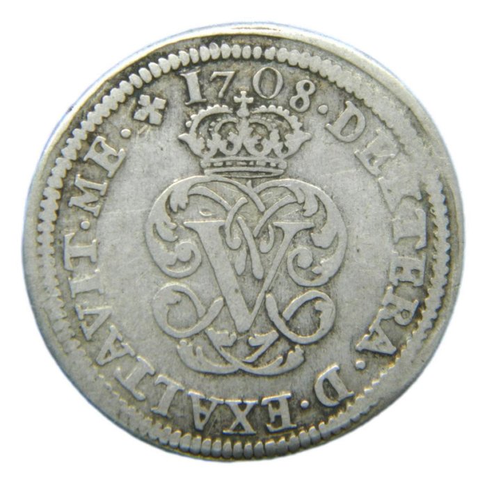 Spanje. Felipe V (1700-1746). 2 Reales 1708 Y Segovia - Escasa