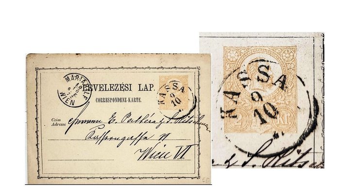 Austria 1873 - Covers and postal stationeries
