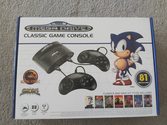 1 Sega Mega Drive Classic game console built in 81 games - Console con giochi - Nella scatola originale