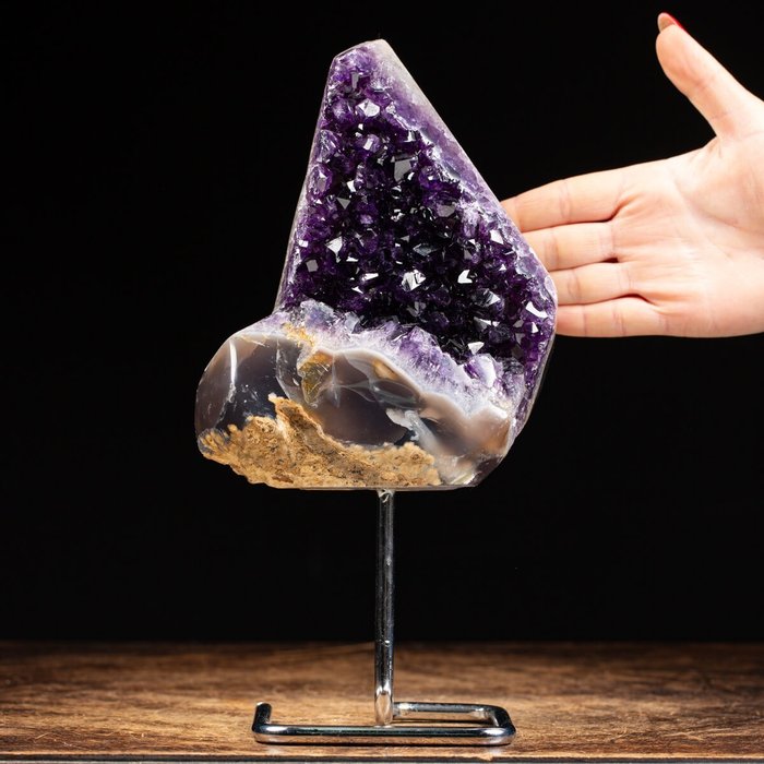 紫水晶 晶球 - 295×160×100 mm - 2790 g