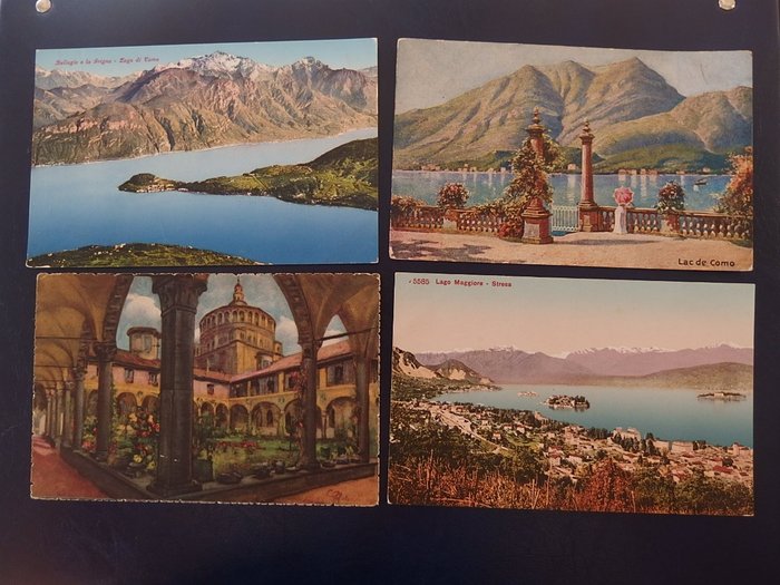 Italie - Ville et paysages - Cartes postales (Groupe de 103) - 1907