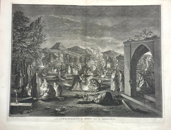 Bernard Picart (1673-1733) - La commémoration des morts chez les Armeniens