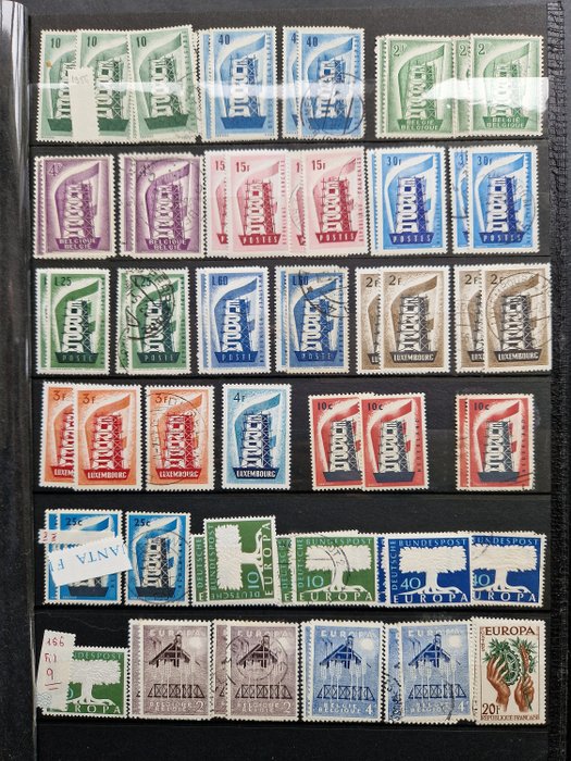 Europa CEPT 1956/1993 - Hoogwaardige collectie meelopers inclusief topzegels zowel postfris als gestempeld in dik stockboek - Michel