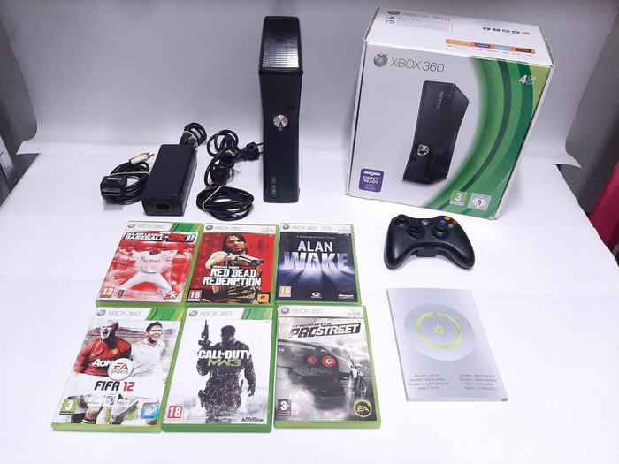 Xbox 360 S-Console CIB - Console con giochi - Nella scatola originale