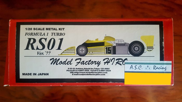 Model Factory Hiro - 1:20 - Renault RS-01  Ver. ´77 , Metal Kit