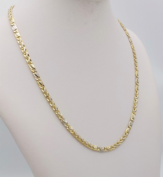 Image 3 of 18 kt. White gold, Yellow gold - Necklace