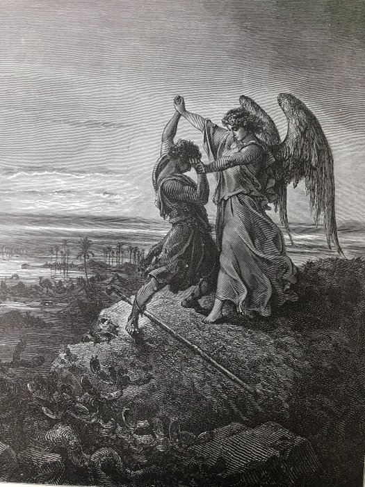 antique wood engravings with biblical images, Gustave Doré - Catawiki