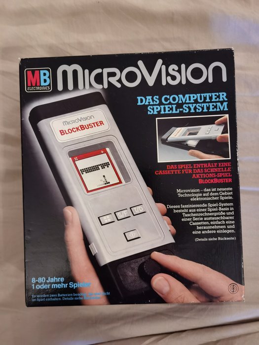1 MB MICROVISION GERMANY VERSION AND ALL 8 GAME RELEASE FOR GERMANY MARKET VERY RARE MB MICROVISION GERMANY VERSION AND ALL 8 GAME RELEASE ON GERMANY MARKET S/N 4952 - Portable (8)