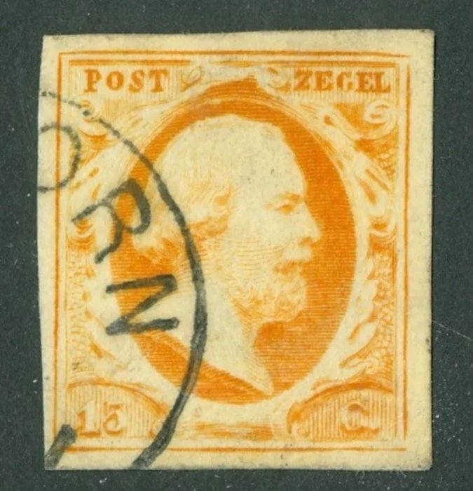Pays-Bas 1852 - King William III, semicircular cancellation Hoorn - NVPH 3