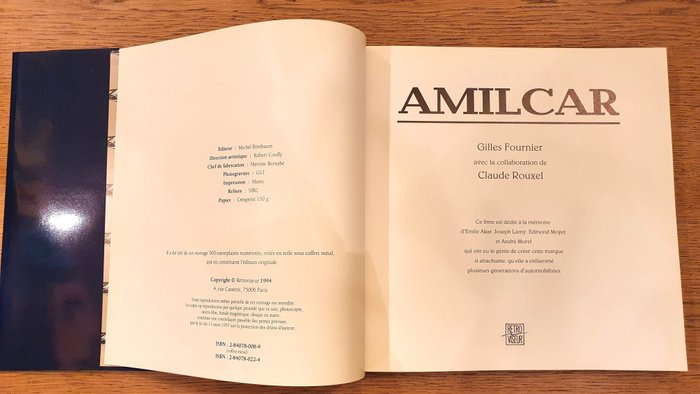 Boeken – AMILCAR Gilles Fournier – Amilcar – 1990-2000