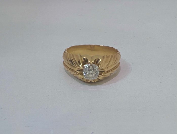 Image 3 of 14 kt. Gold - Ring - 0.70 ct Diamond