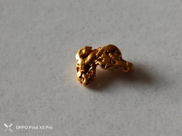 Oro pepita d'oro naturale australiana - 0.741 g - (1)