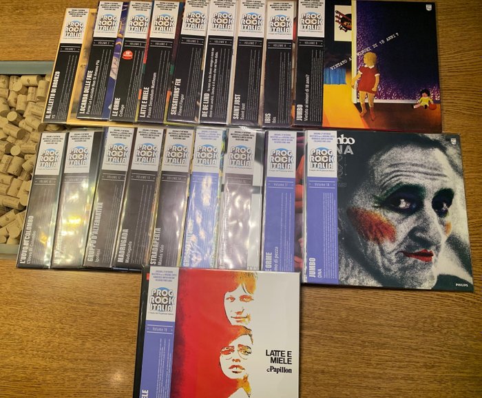 Prog Rock Italia set Vol.1-19 - Multiple artists - Each Volume is from a Limited & Numbered set of 899 Pressings - Multiple titles - LP Album - Various pressings (see description) - 2020/2022
