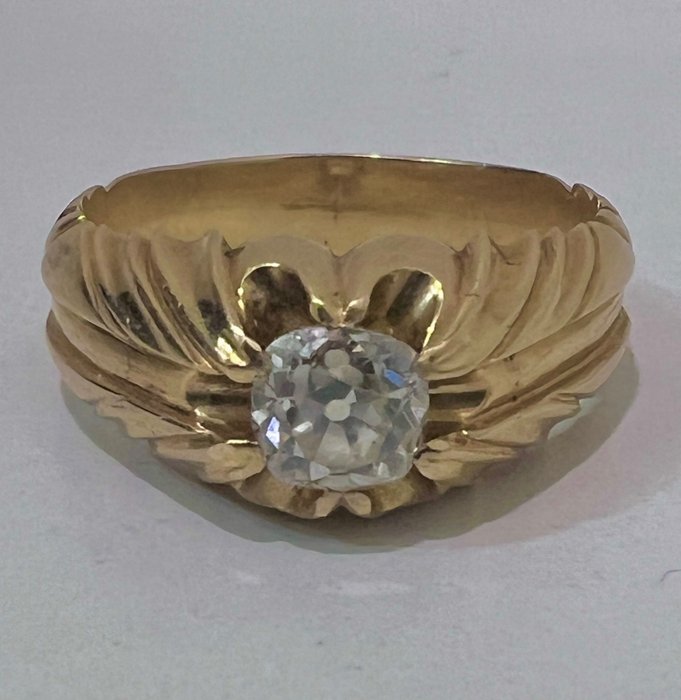 Image 2 of 14 kt. Gold - Ring - 0.70 ct Diamond