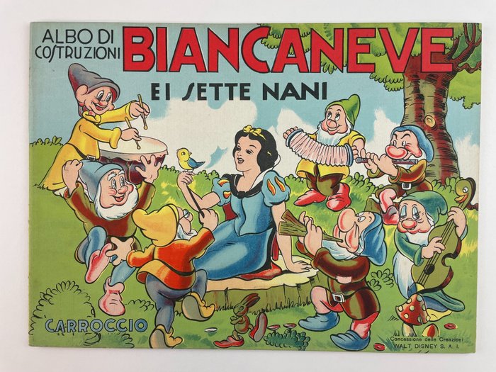 Biancaneve e i sette nani - 1x album costruzioni - Hardcover - Eerste druk
