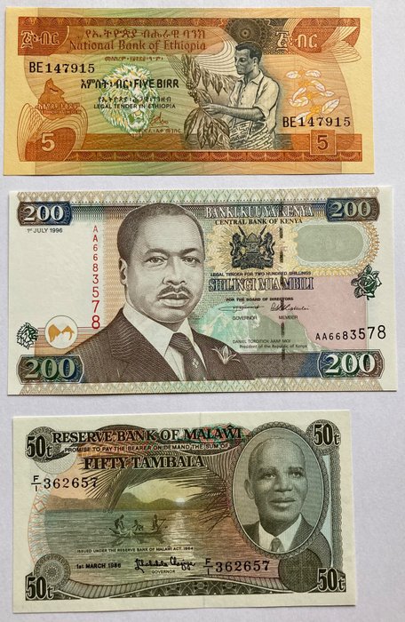 Africa - Lot of 10 banknotes - various dates