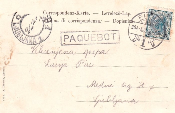 Austria 1898/1910 - Small picture postcard collection Abbazia (Opatija) with better items